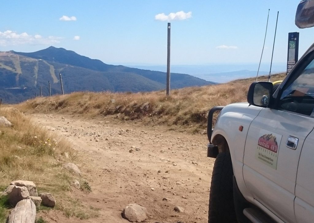 Beginner learning off-road driving in 4WD training course
