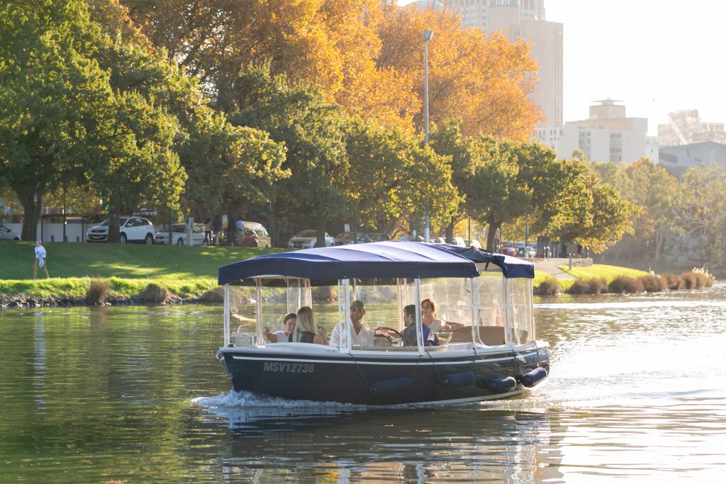 Self-drive boat hire Melbourne on Yarra River